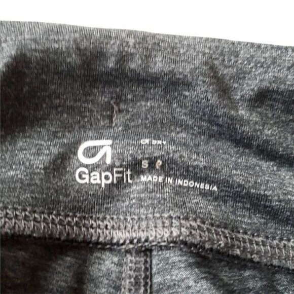 Gap Fit Activewear Leggings Gray with Multi-Color Stripes Girls Small - Picture 5 of 7